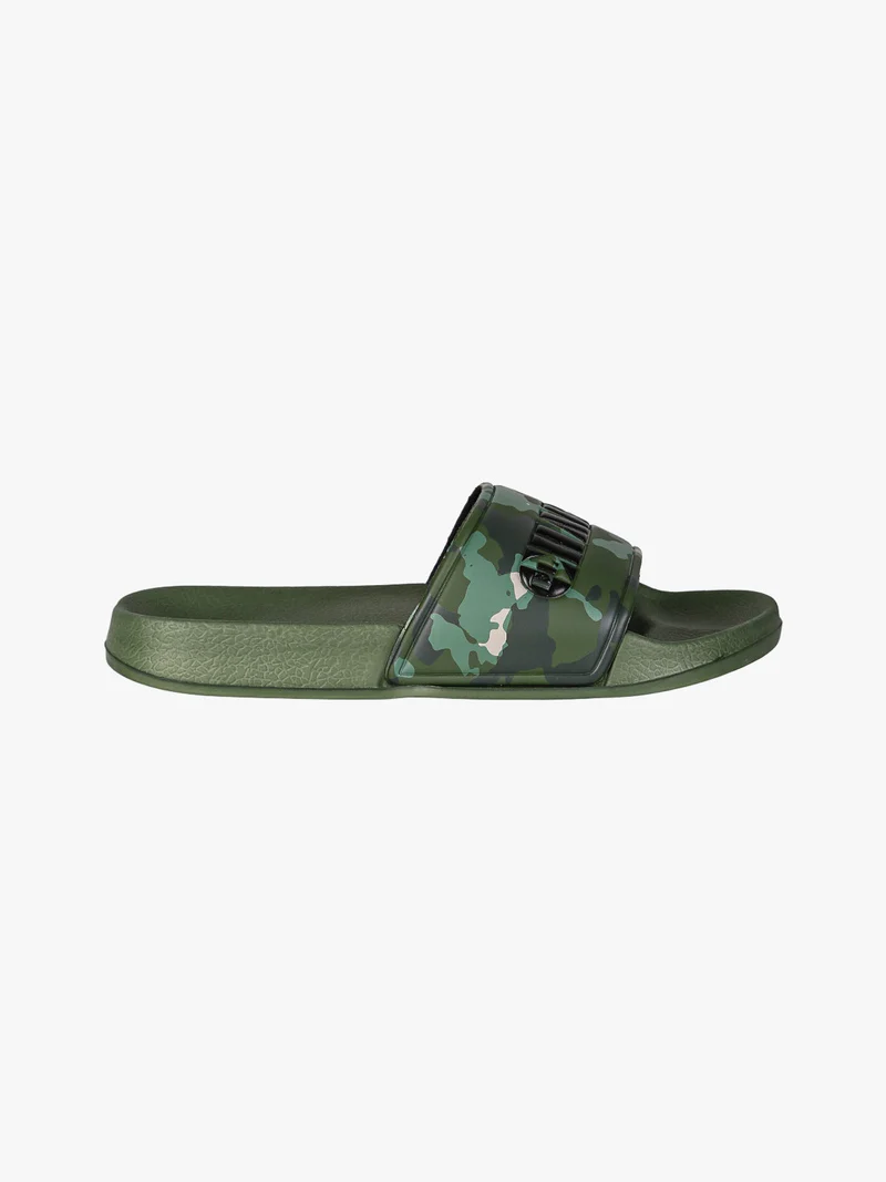 Ciabatte donna militari in gomma con fasica larga - verde