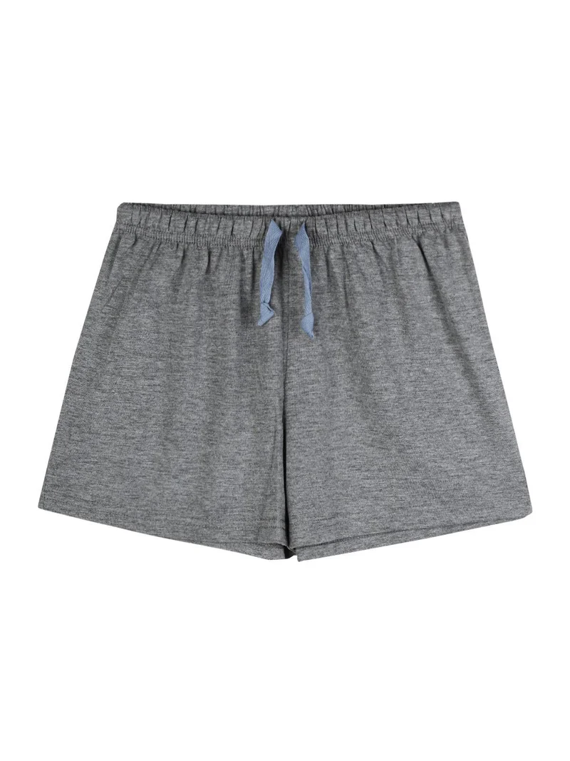 Completo 2 pezzi canotta + bermuda - grigio