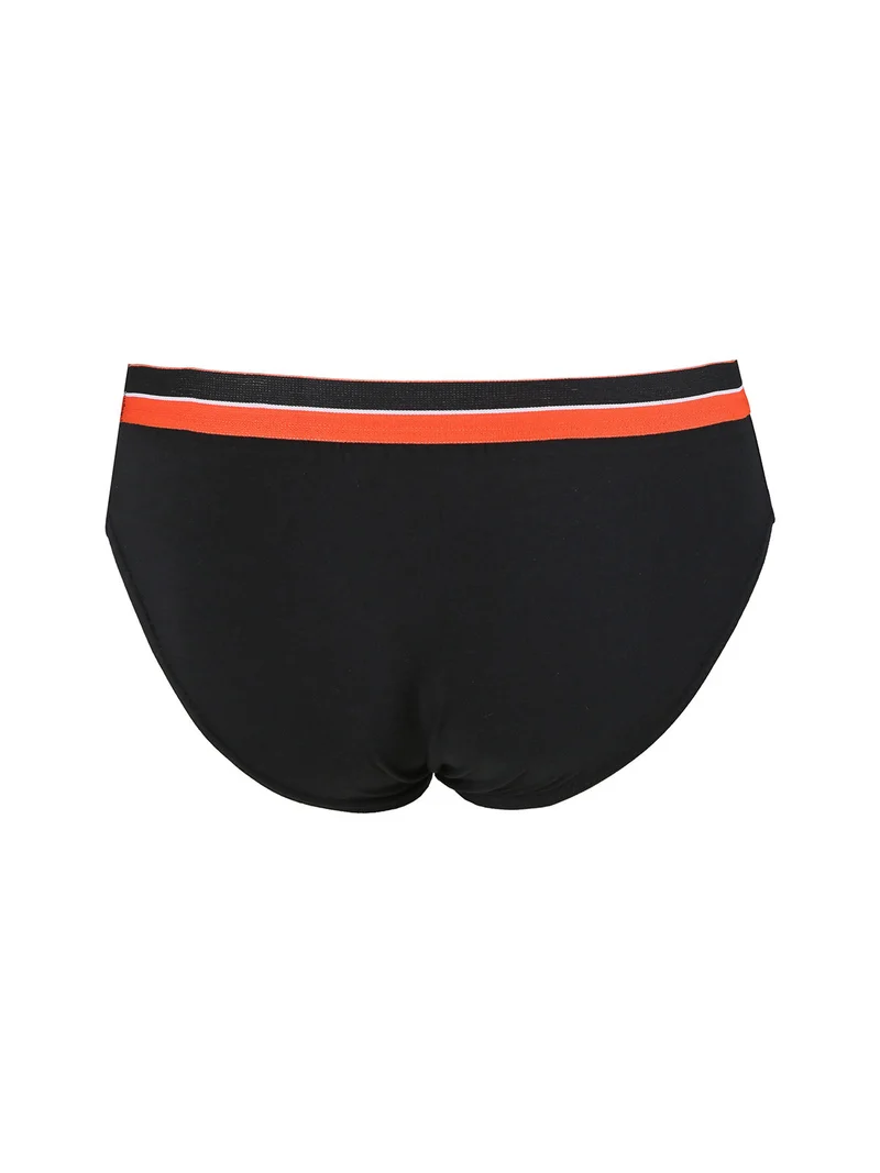 Slip uomo in cotone jersey - nero