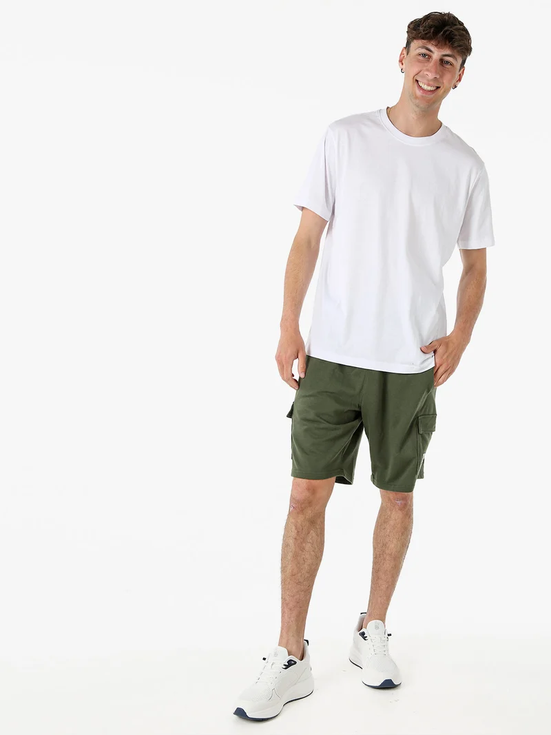 T-shirt girocollo da uomo in cotone - bianco