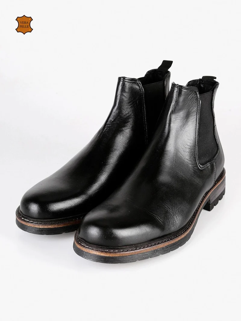 Stivaletti chelsea in pelle nero