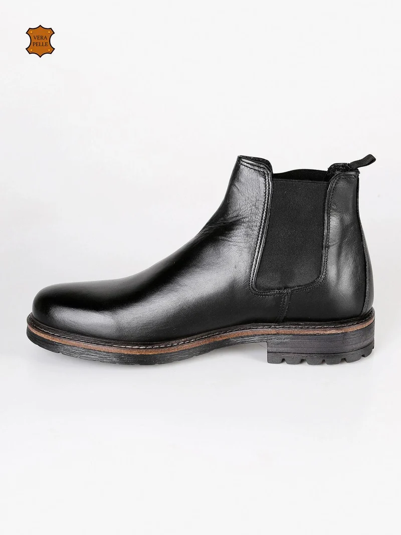 Stivaletti chelsea in pelle nero