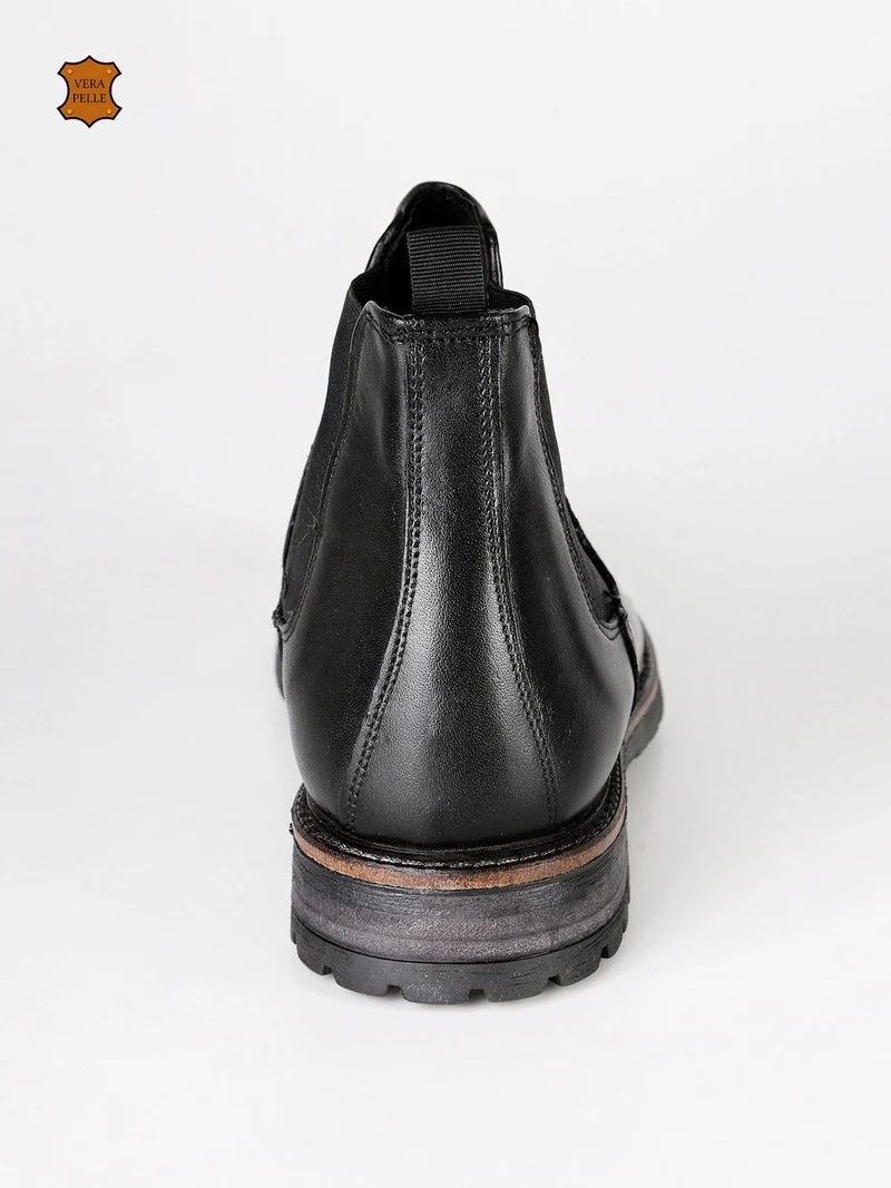 Stivaletti chelsea in pelle nero