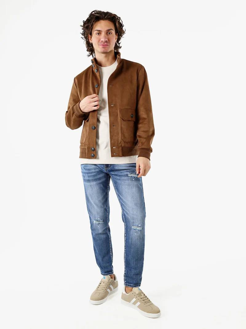 Jeans da uomo con strappi a vita bassa - jeans