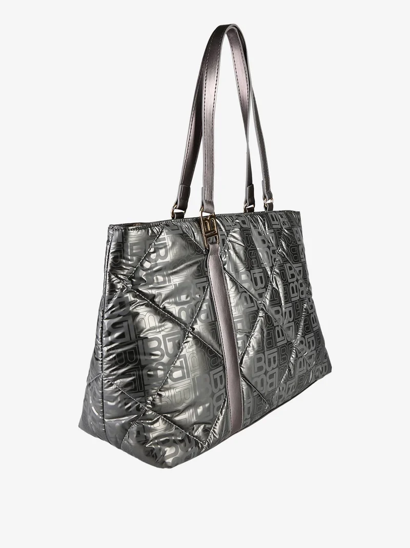 Borsa donna shopping in tessuto impermeabile - antracite