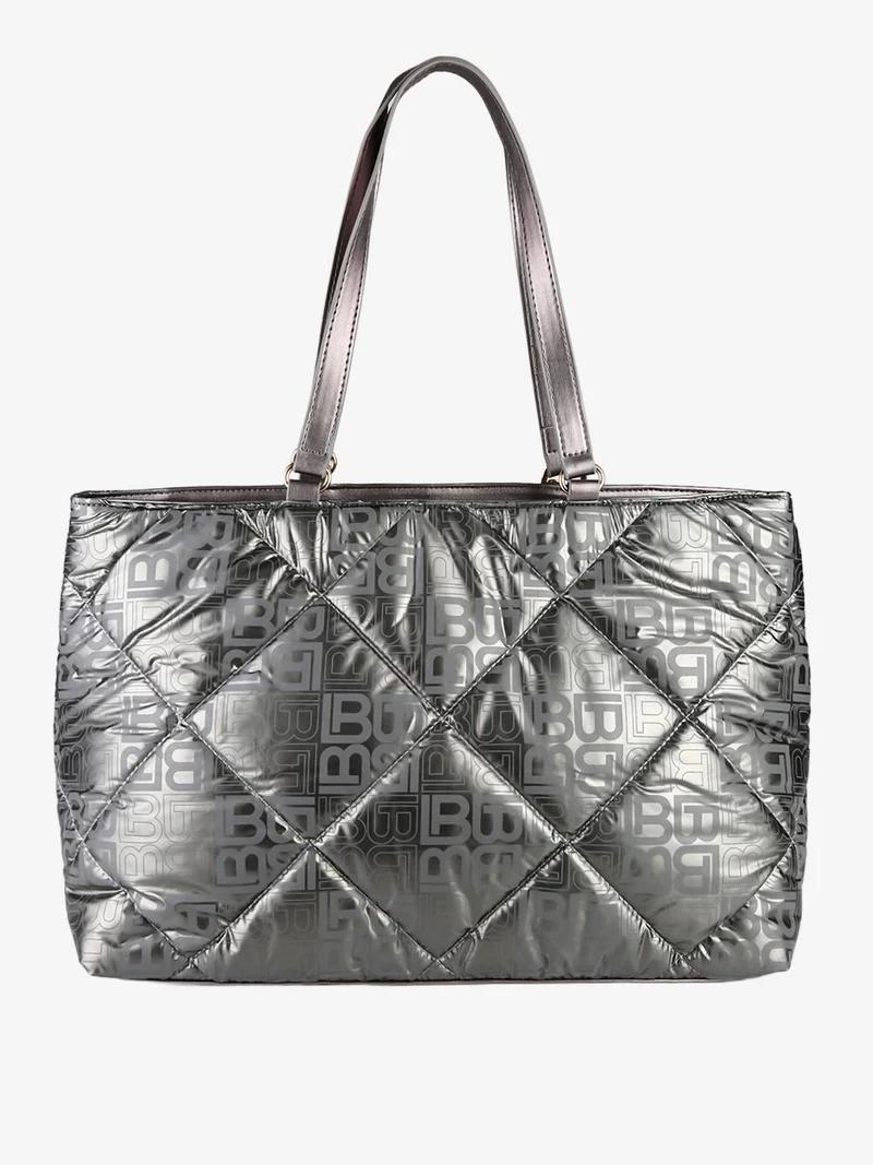 Borsa donna shopping in tessuto impermeabile - antracite