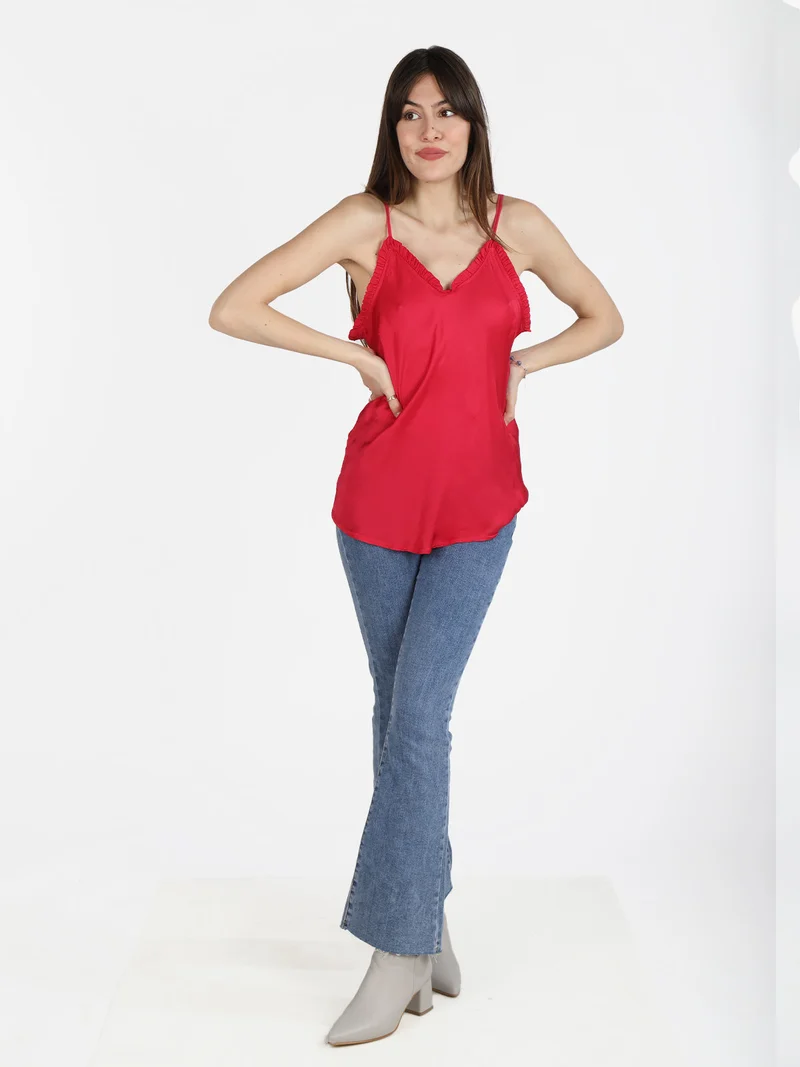 Top donna con scollo a V - anguria