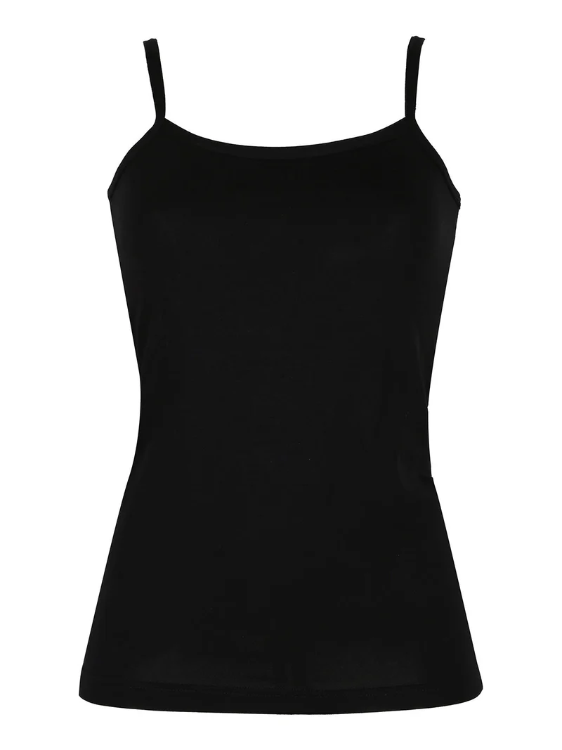 Canotta donna a spalla stretta - nero