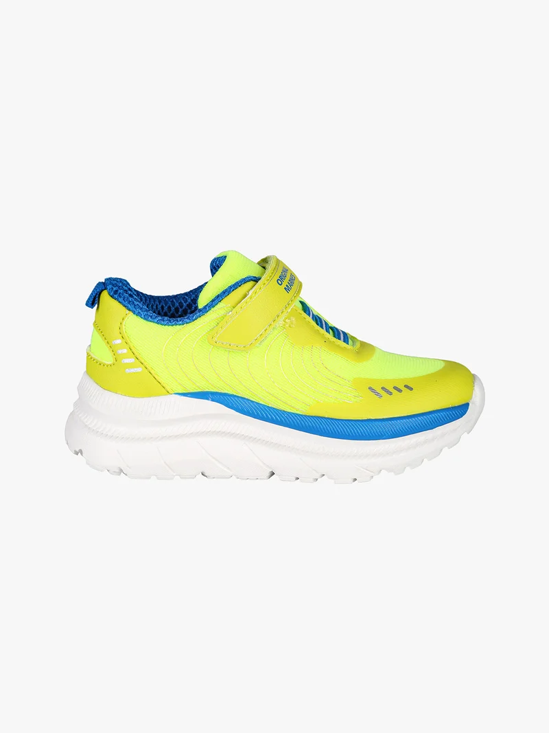 Sneakers sportive da bambino con strappo - giallo
