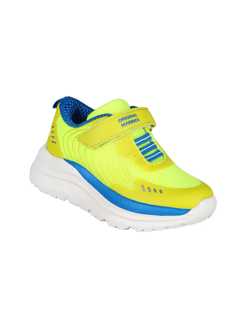 Sneakers sportive da bambino con strappo - giallo