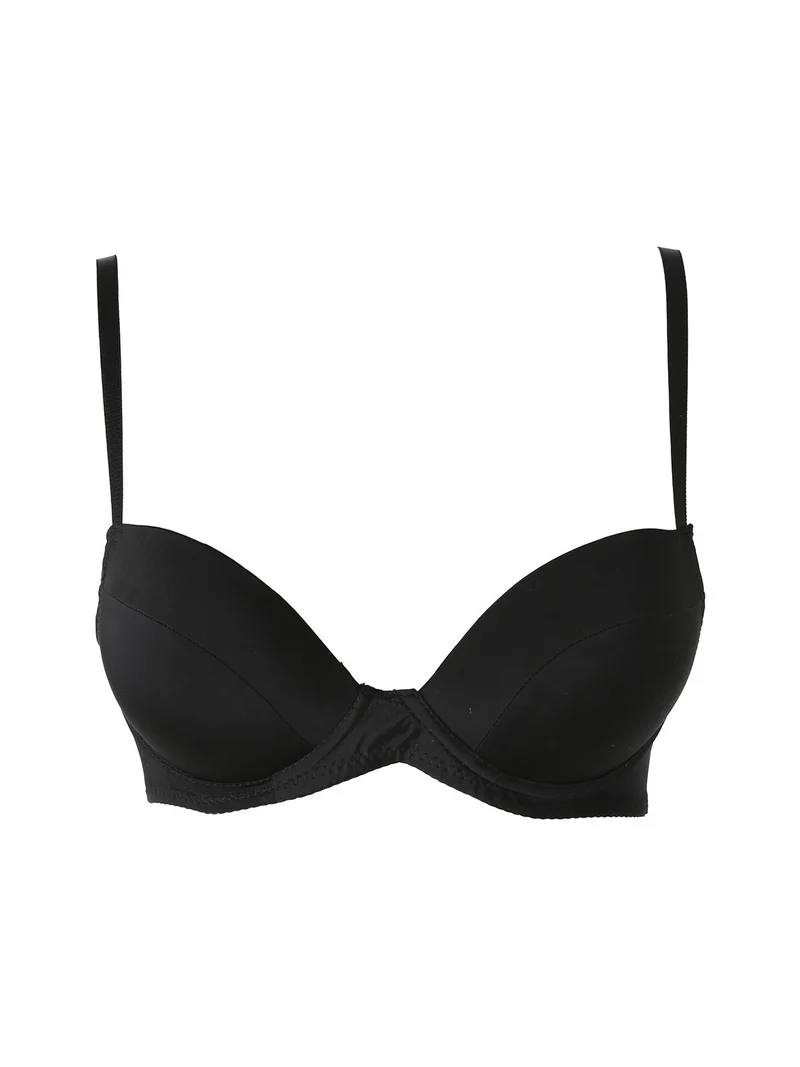 IRIS Reggiseno imbottito in microfibra con ferretto COPPA B - nero