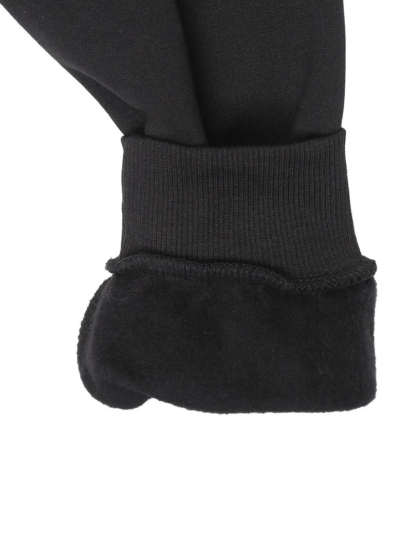 Felpa da bambino full zip - nero