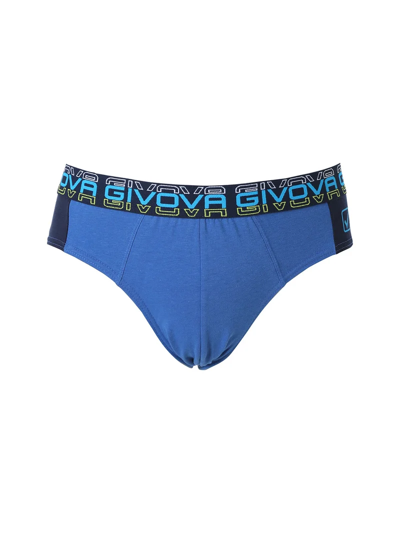 Slip da uomo in cotone stretch - blu