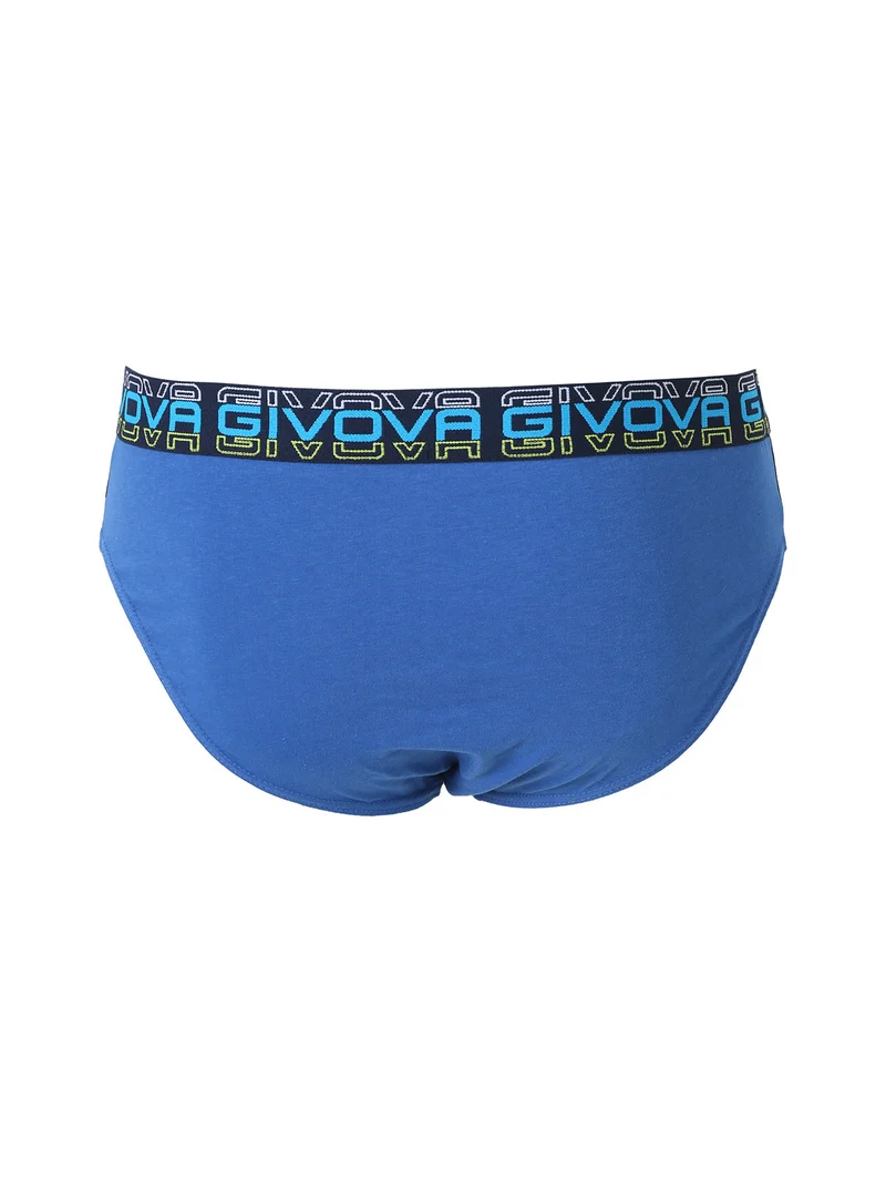 Slip da uomo in cotone stretch - blu