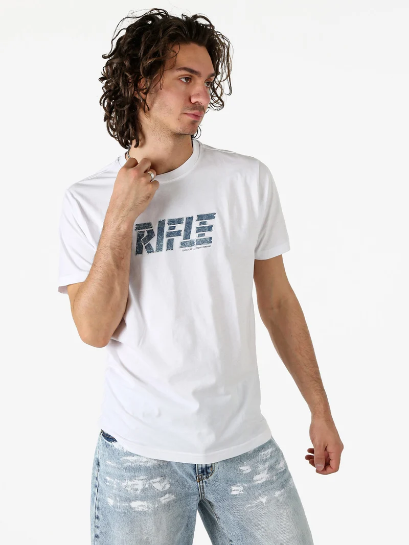 T-shirt in cotone da uomo con logo - bianco