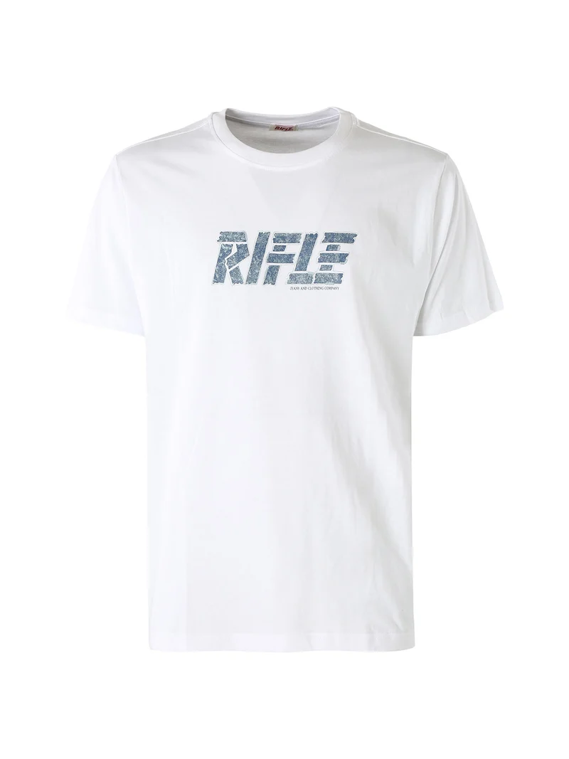 T-shirt in cotone da uomo con logo - bianco