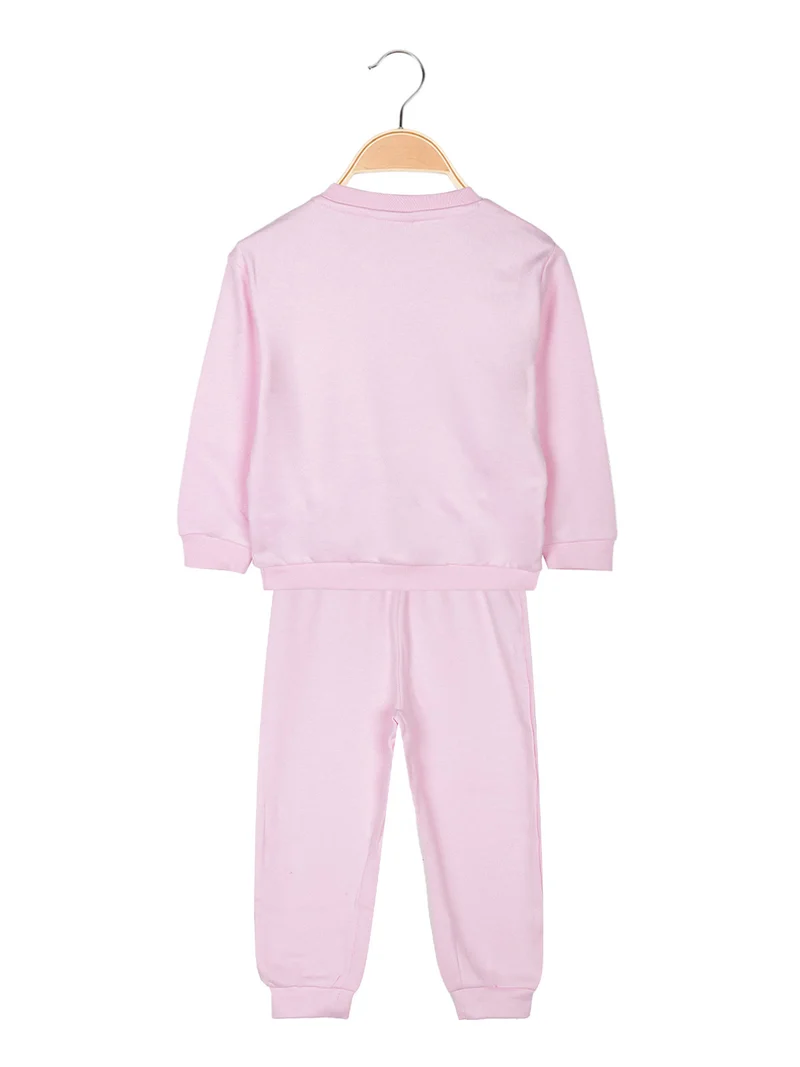 Pigiama Minnie da neonata a maniche lunghe in cotone - rosa