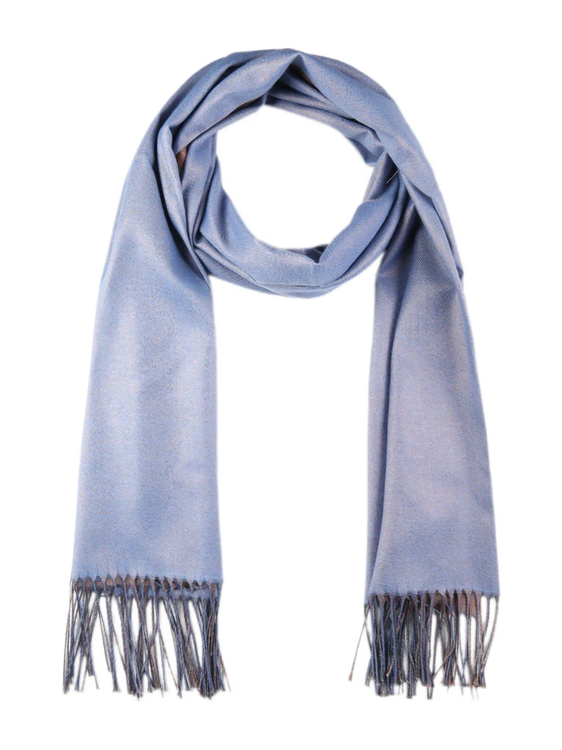 Sciarpa donna con glitter - azzurro