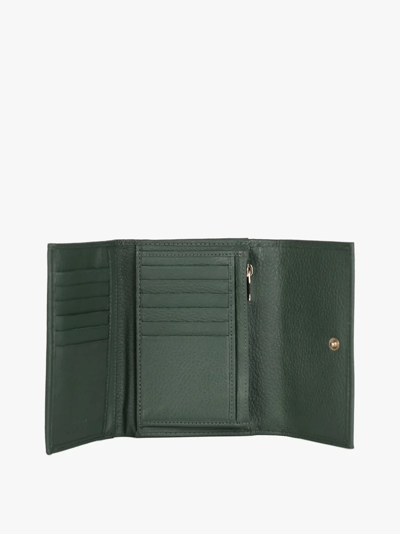 Portafoglio in pelle da donna - verde