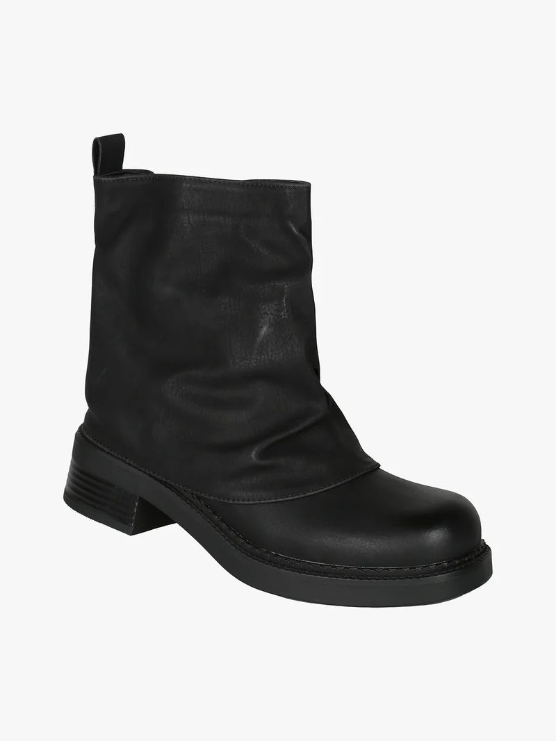 Stivaletti donna slouchy - nero