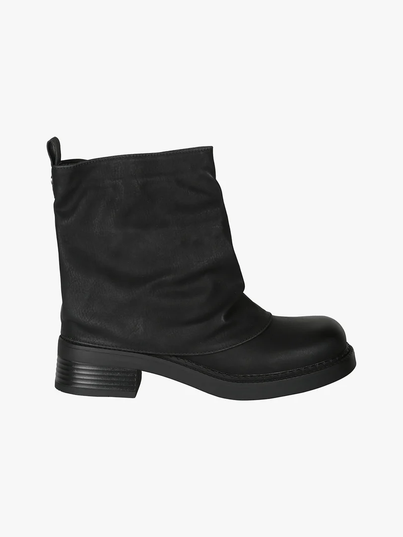 Stivaletti donna slouchy - nero