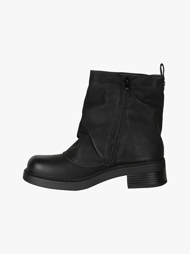 Stivaletti donna slouchy - nero