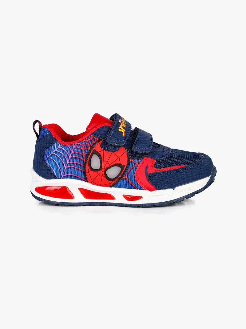 Sneakers da bambino con luci e chiusura a strappi - blu