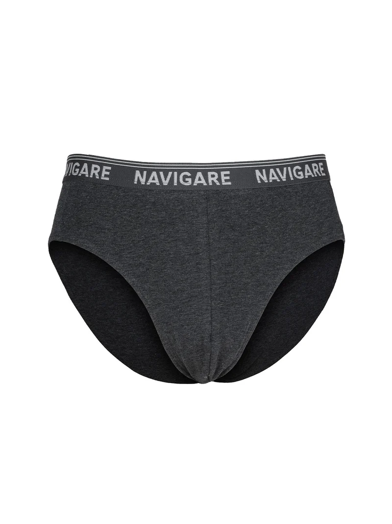 Slip da uomo in cotone bielastico - grigio scuro