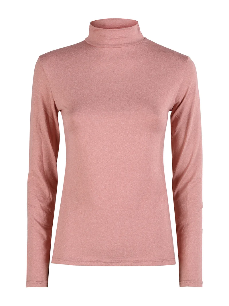 Maglia donna termo light a lupetto - rosa