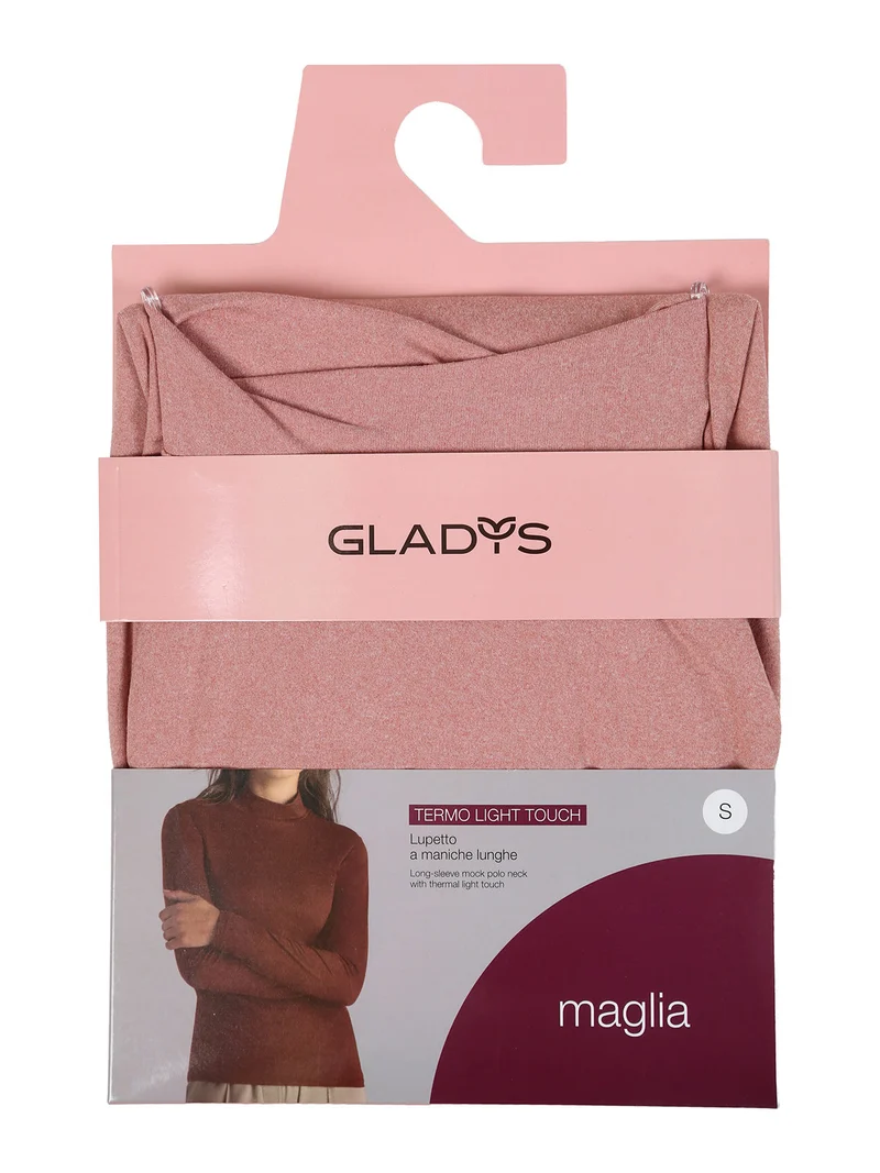 Maglia donna termo light a lupetto - rosa