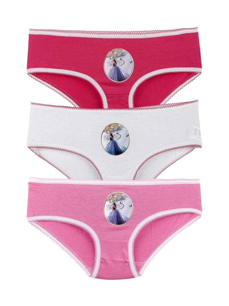 Tris slip bambina in cotone - assortito