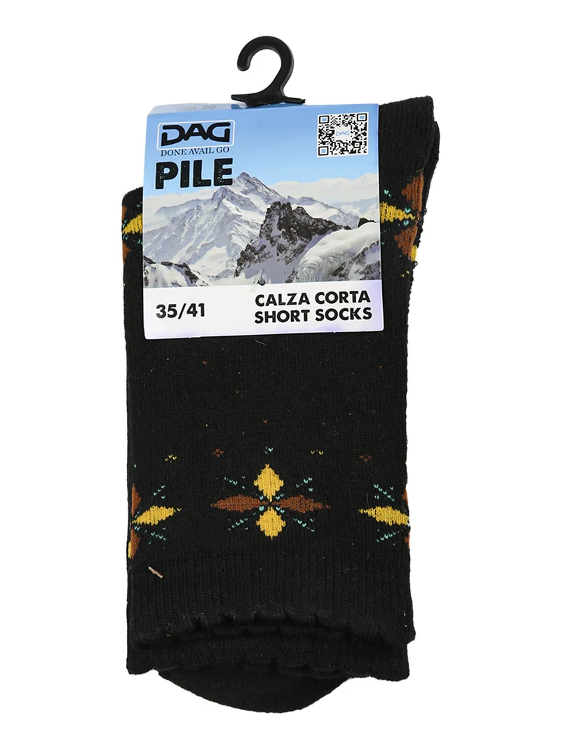 Calze corte da donna in pile - nero