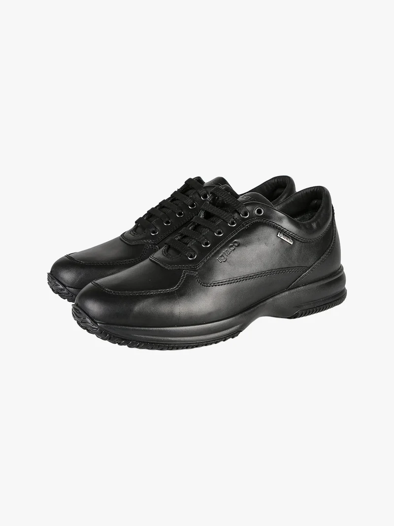 Sneakers in pelle da uomo - nero