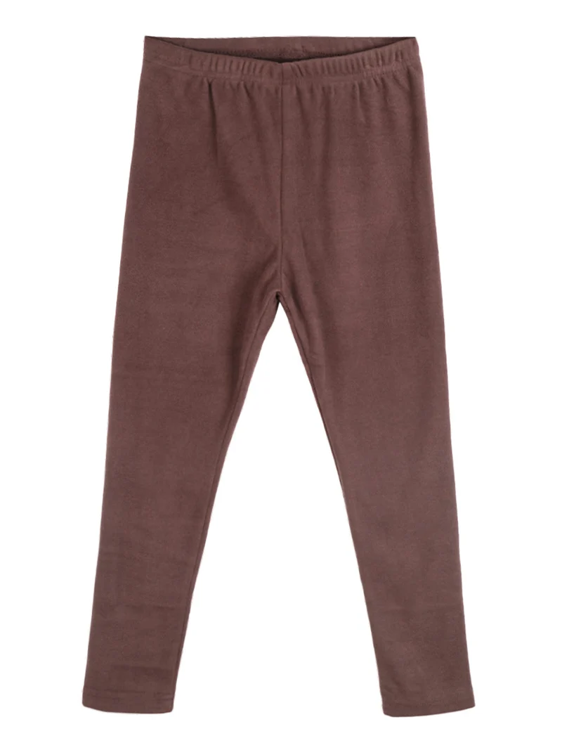 Completo 2 pezzi da bambina con leggings pesanti - nero