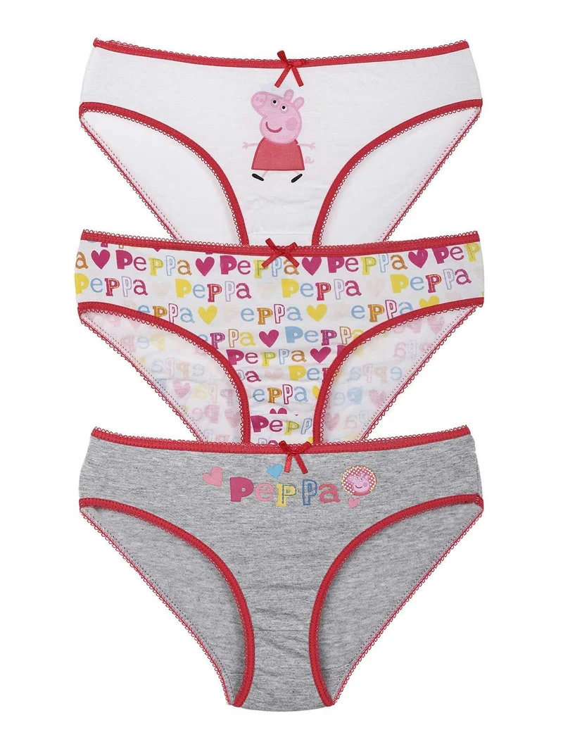 Tris slip bambina con stampe - assortito