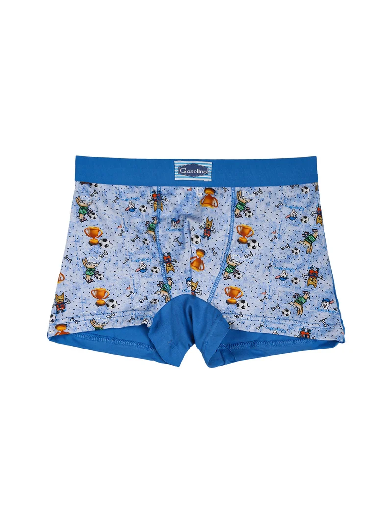 Boxer bambino in cotone - blu