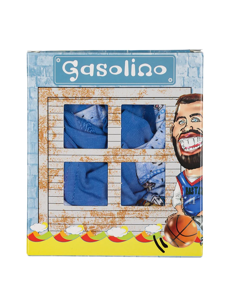 Boxer bambino in cotone - blu