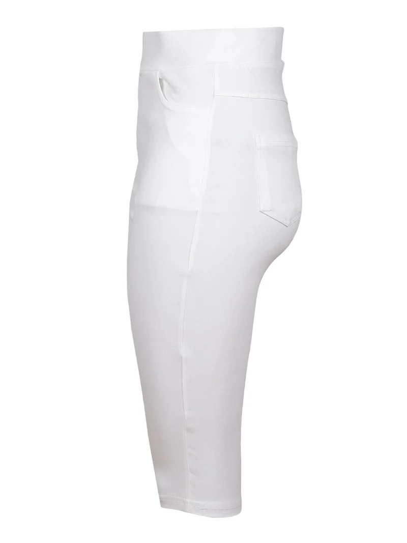 Leggings a pinocchietto da donna - bianco