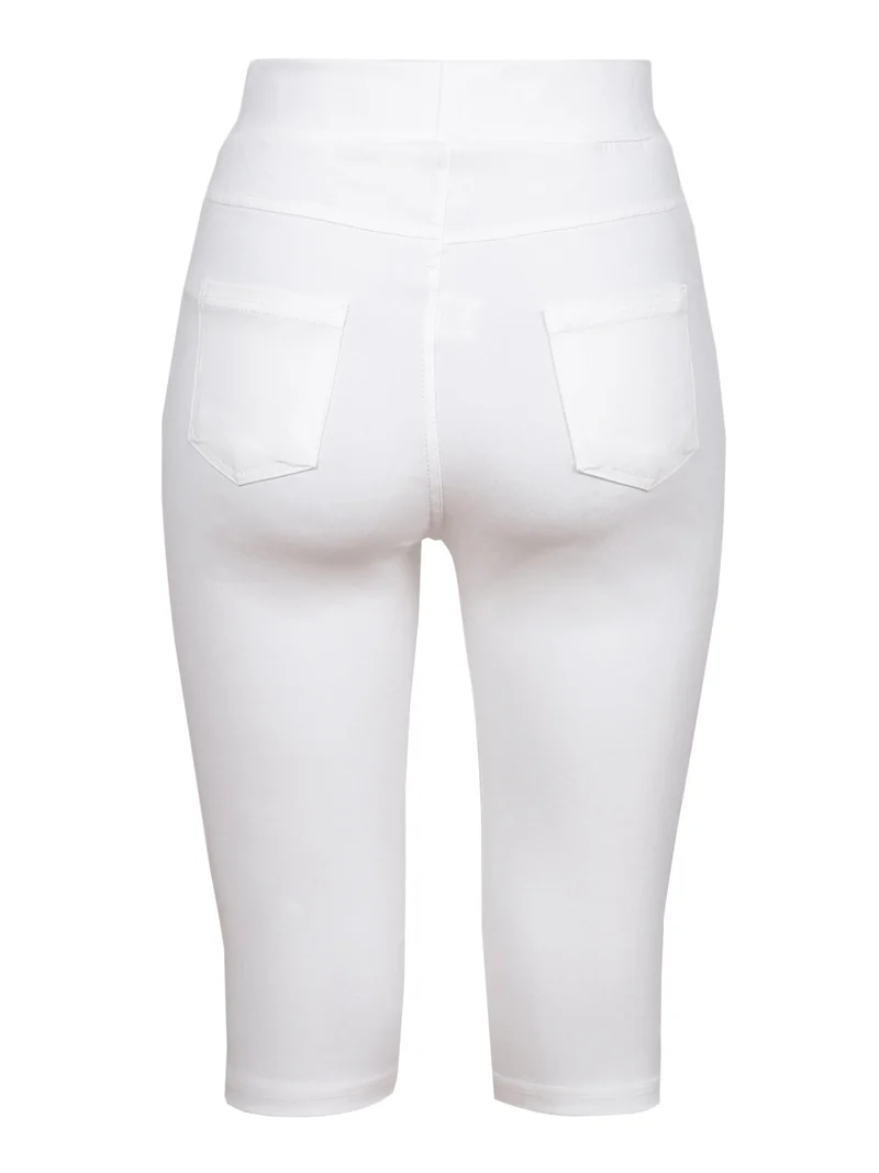 Leggings a pinocchietto da donna - bianco