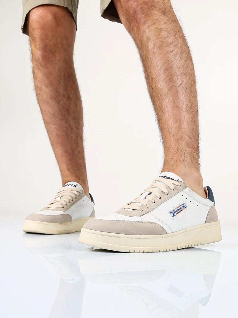 Sneakers da uomo in pelle - blu
