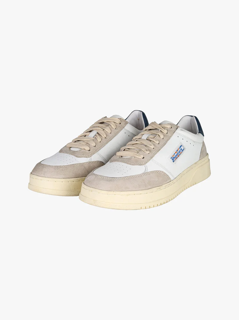 Sneakers da uomo in pelle - blu