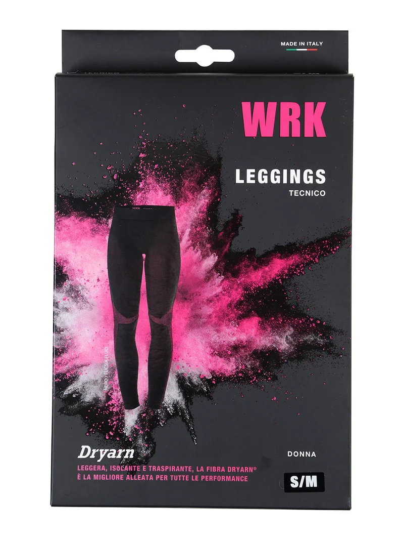 Leggings donna tecnico - nero
