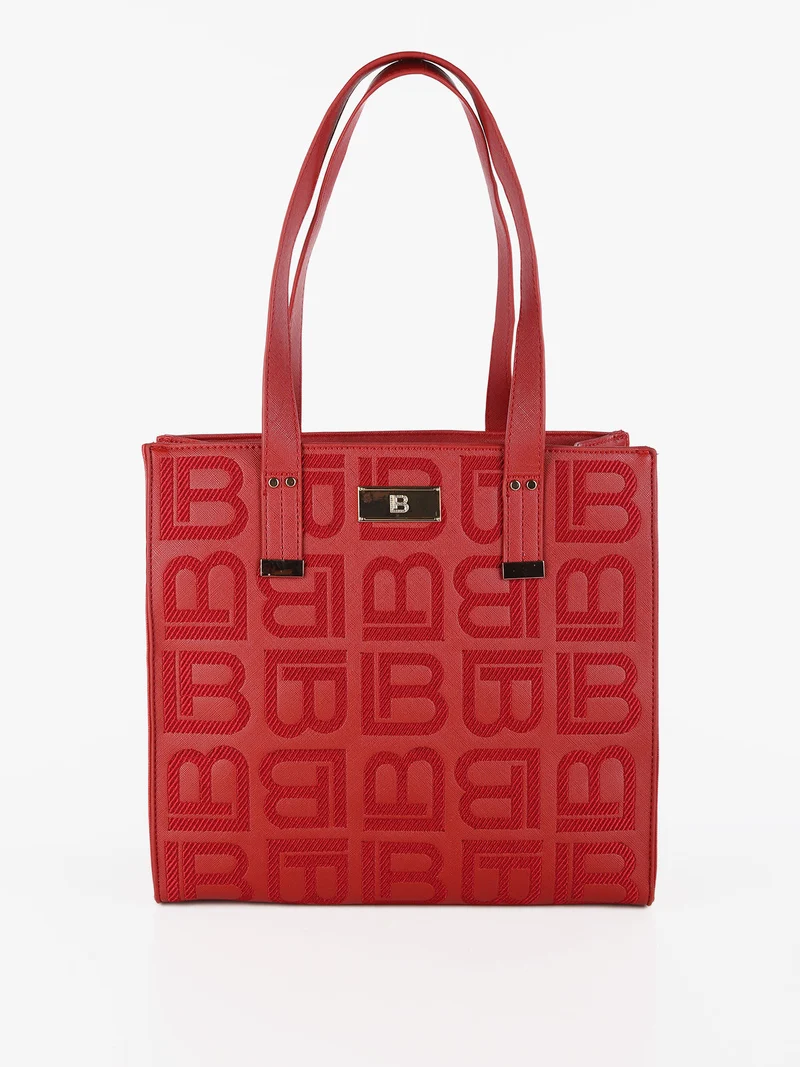 Borsa donna con stampa - rosso
