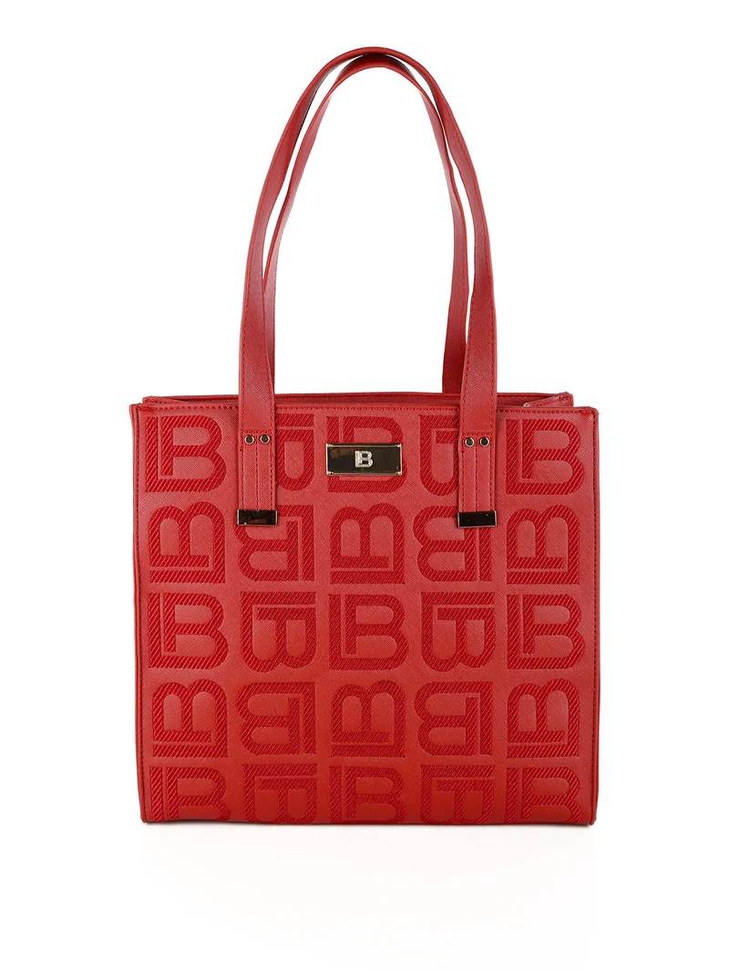 Borsa donna con stampa - rosso