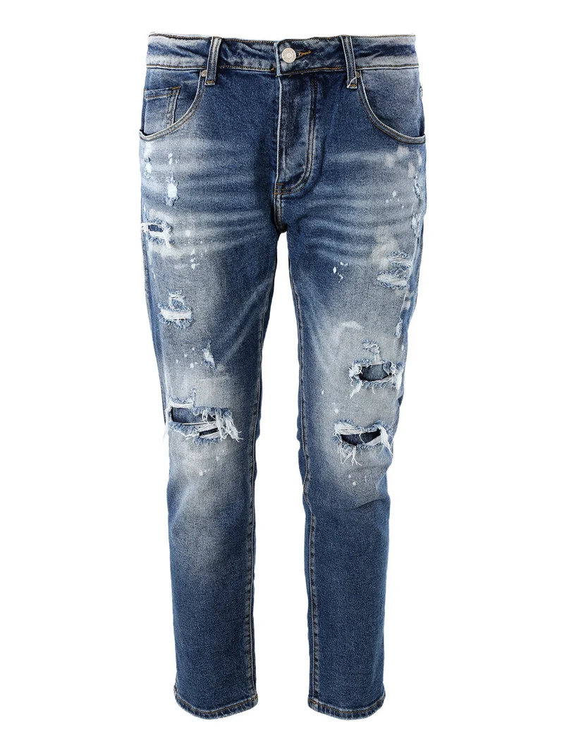 Jeans da uomo skinny con strappi - jeans