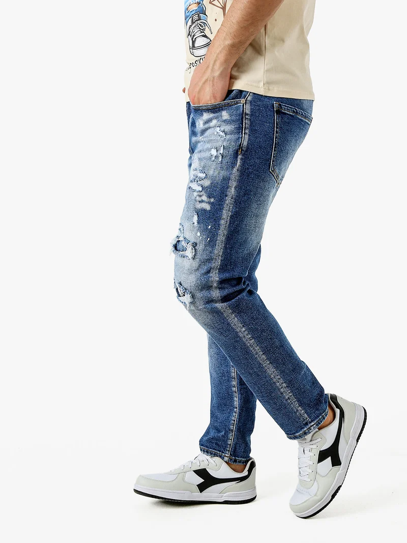 Jeans da uomo skinny con strappi - jeans