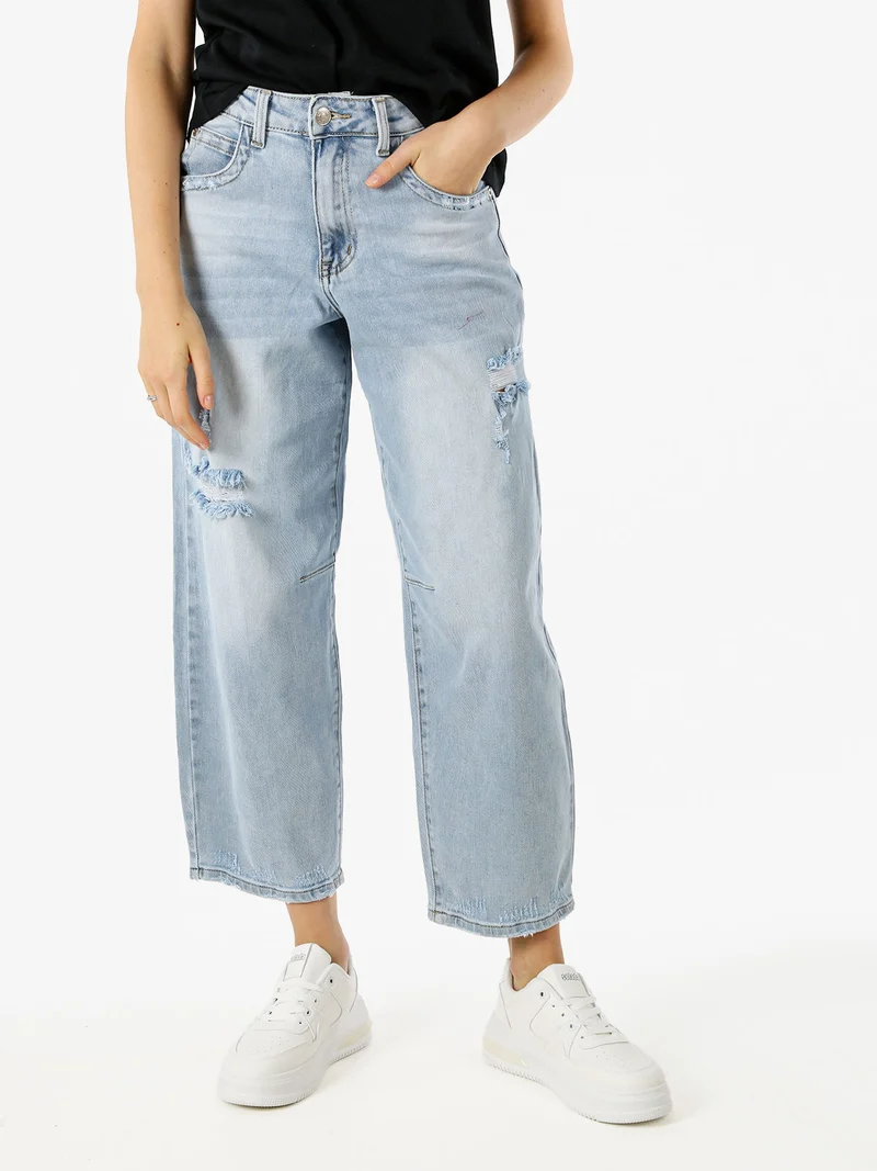 Jeans baggy da donna con strappi - jeans