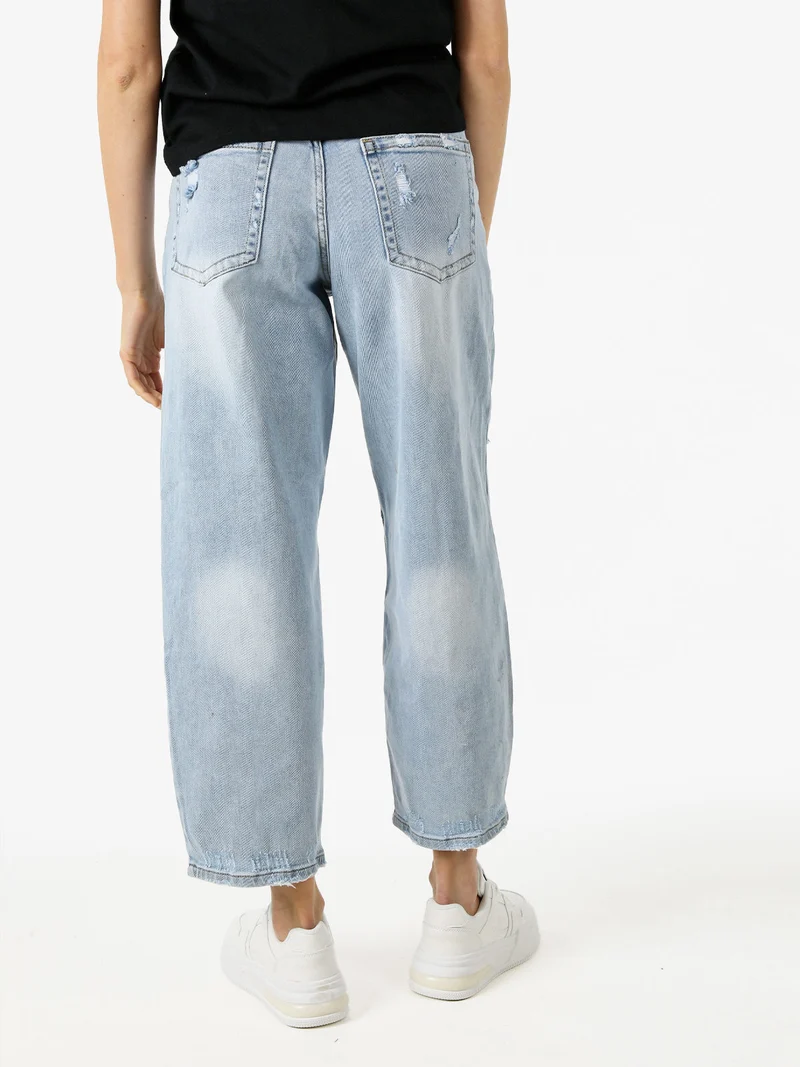 Jeans baggy da donna con strappi - jeans