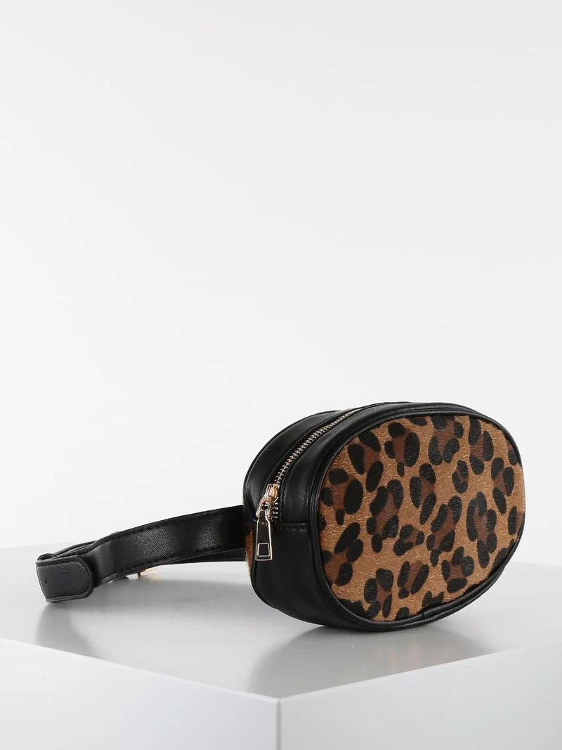 Marsupio leopardato - nero