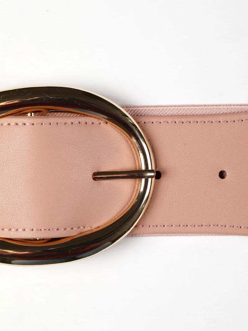 Cintura stringivita da donna con fibbia - rosa